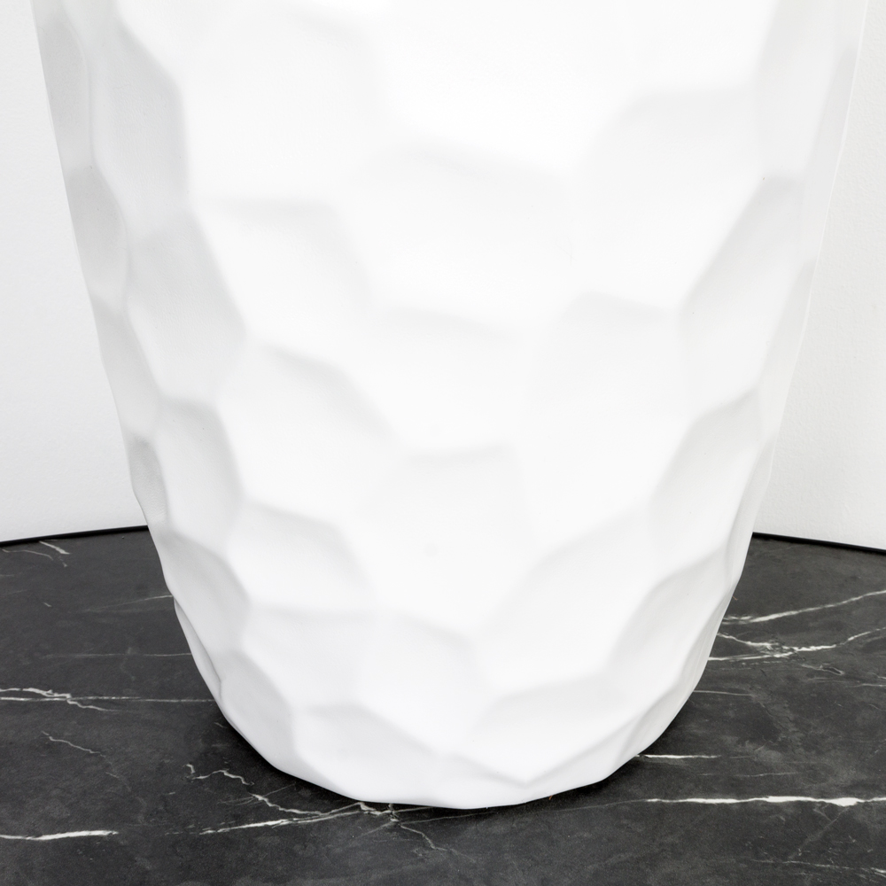 707/К2702/М3410(Fix) Кашпо Мозаика d34см, h63см, белое_1