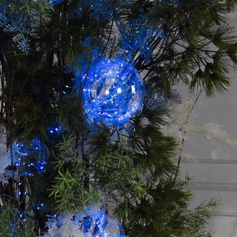 ДЛ188/СВ03с/шар(Пр)(Fix)(F)Декор вход.группы h290см н/прутьях, прист.с гирляндой 