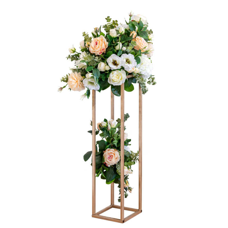 К21 Композиция цветочная на металлической подставке h70см_1