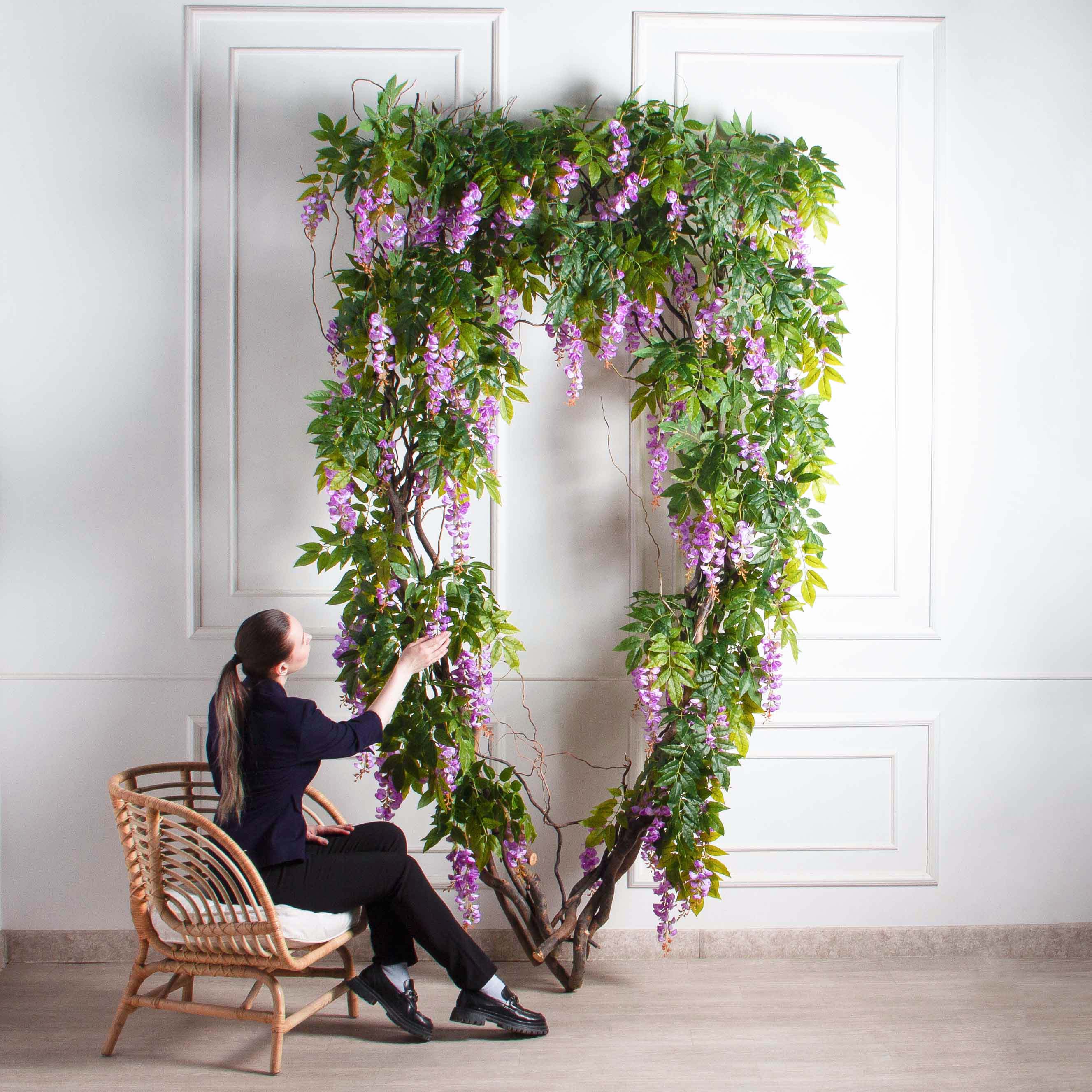 ДЛ163(Пр)(Fix)(F) Декор входной группы с глицинией h270см_10