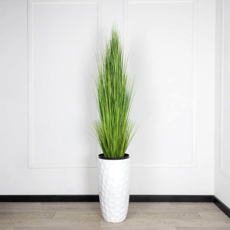 С013(з) Сноп из искусственной осоки h150см в кашпо_4