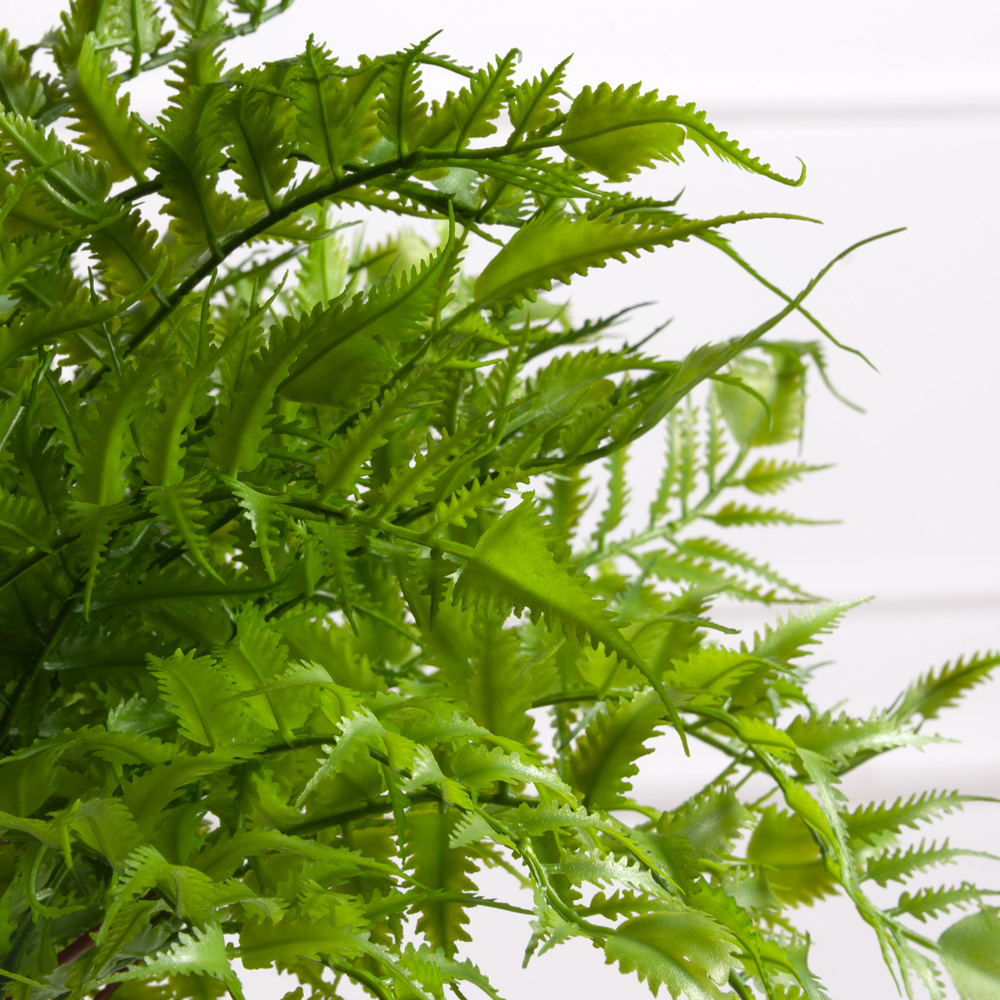 КС90 Папоротник Циртомиум искусственный ампельный h28см в кашпо d11см_1