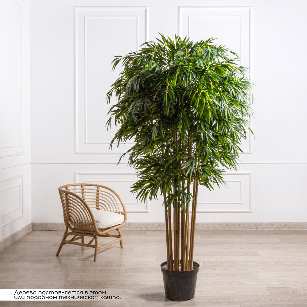 200/ШК/75-4(з)(Пр)(F) Бамбук искусственный Премиум 12 стволов, h200см (латекс)_1