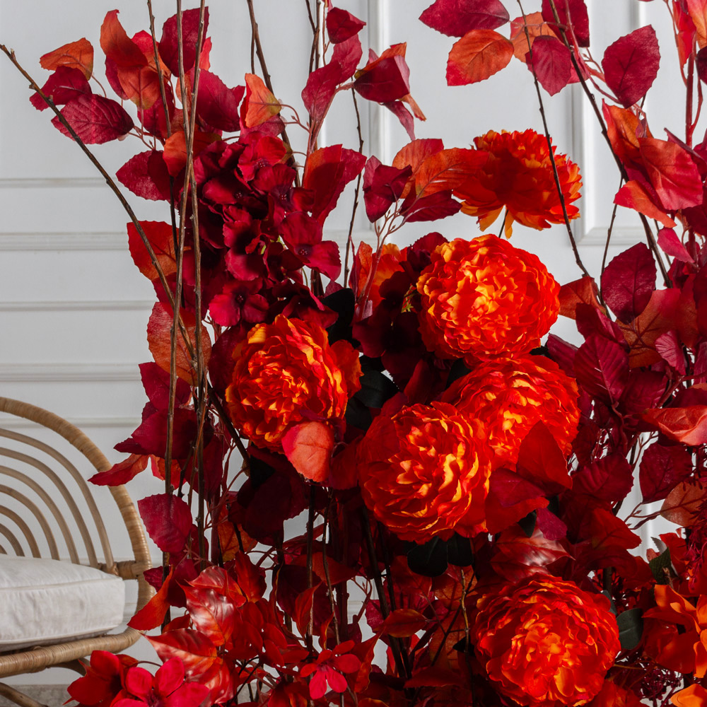 К544(Пр)(F) Композиция искусственная на основании,красно-оранжевая_5