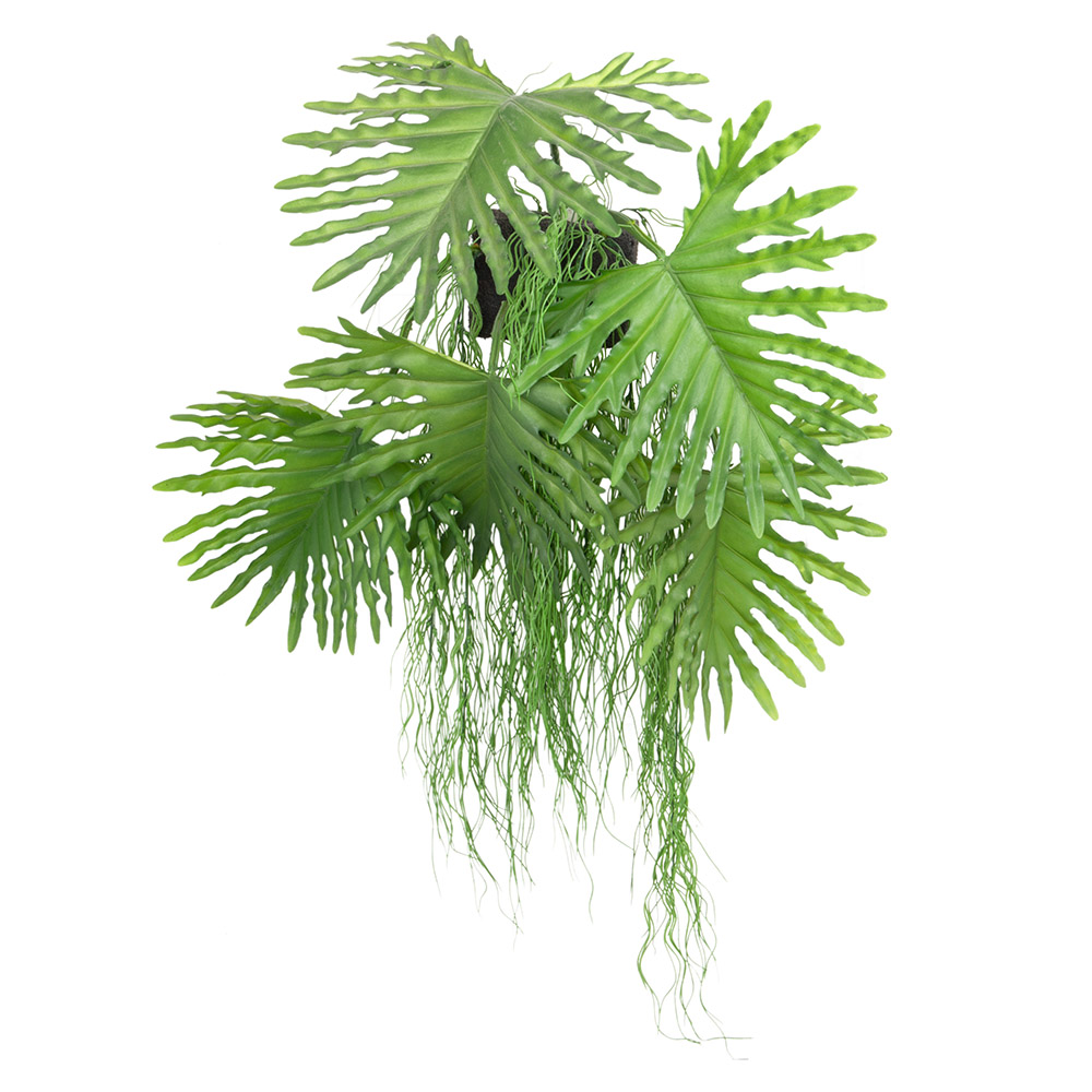 БК 08-1 Композиция с ампельной травой на блоке 15*h10