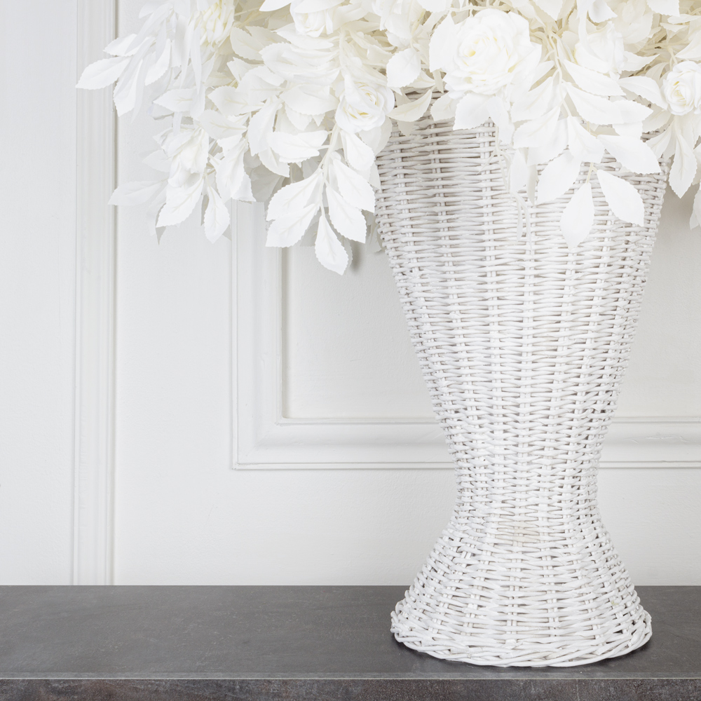 К430/3(з.) Композиция искусственная с розами в корзинке d30хh50см_3