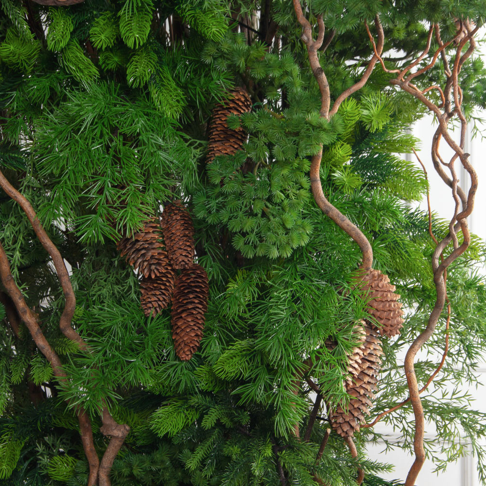 ДЛ184(Пр)(Fix)(F) Декор входной группы хвойный с декором h290см на прутьях,пристенный_6