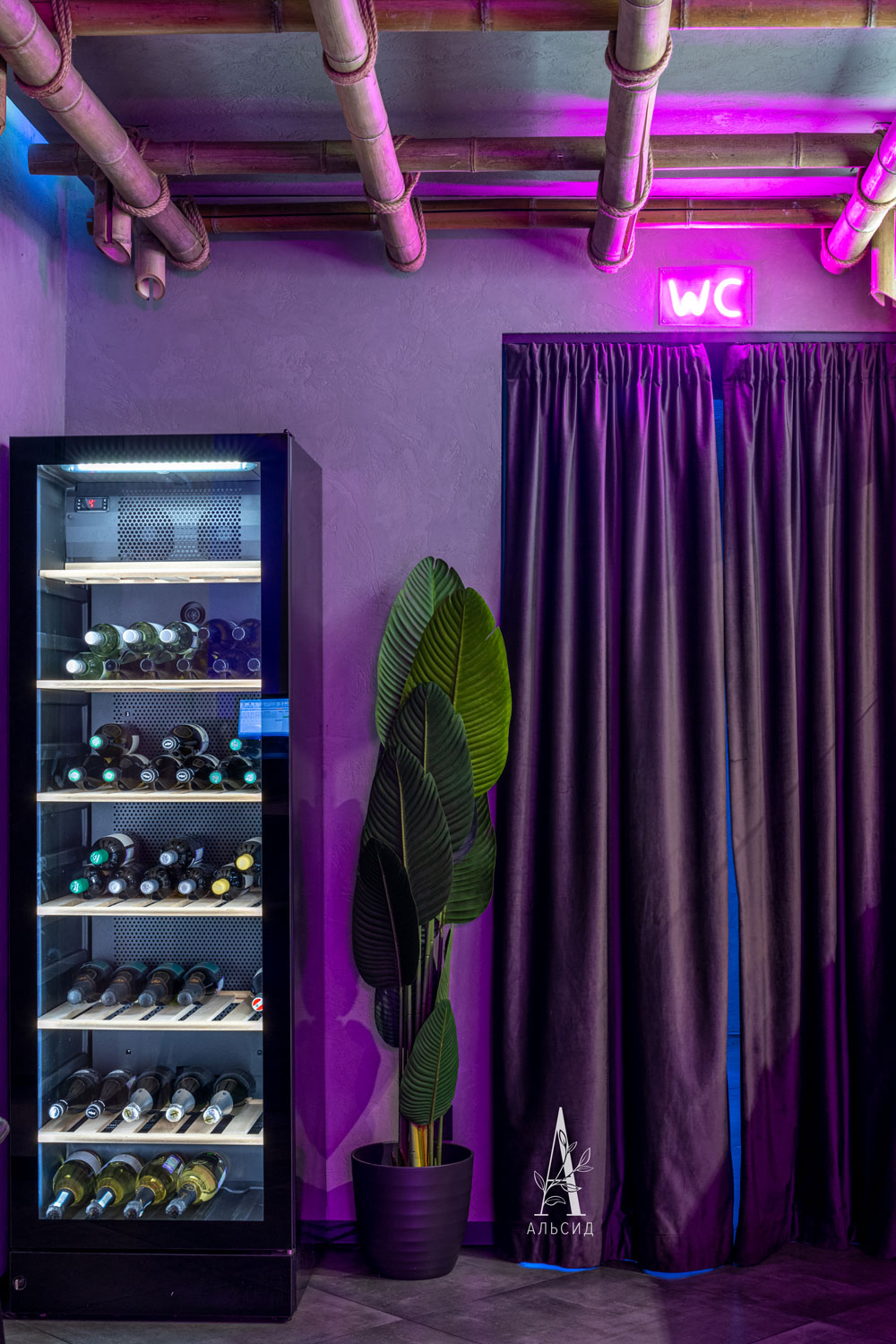 160/К/360(Пр)(FixK)(F) Банановая Пальма искусственная h160см в кашпо_6