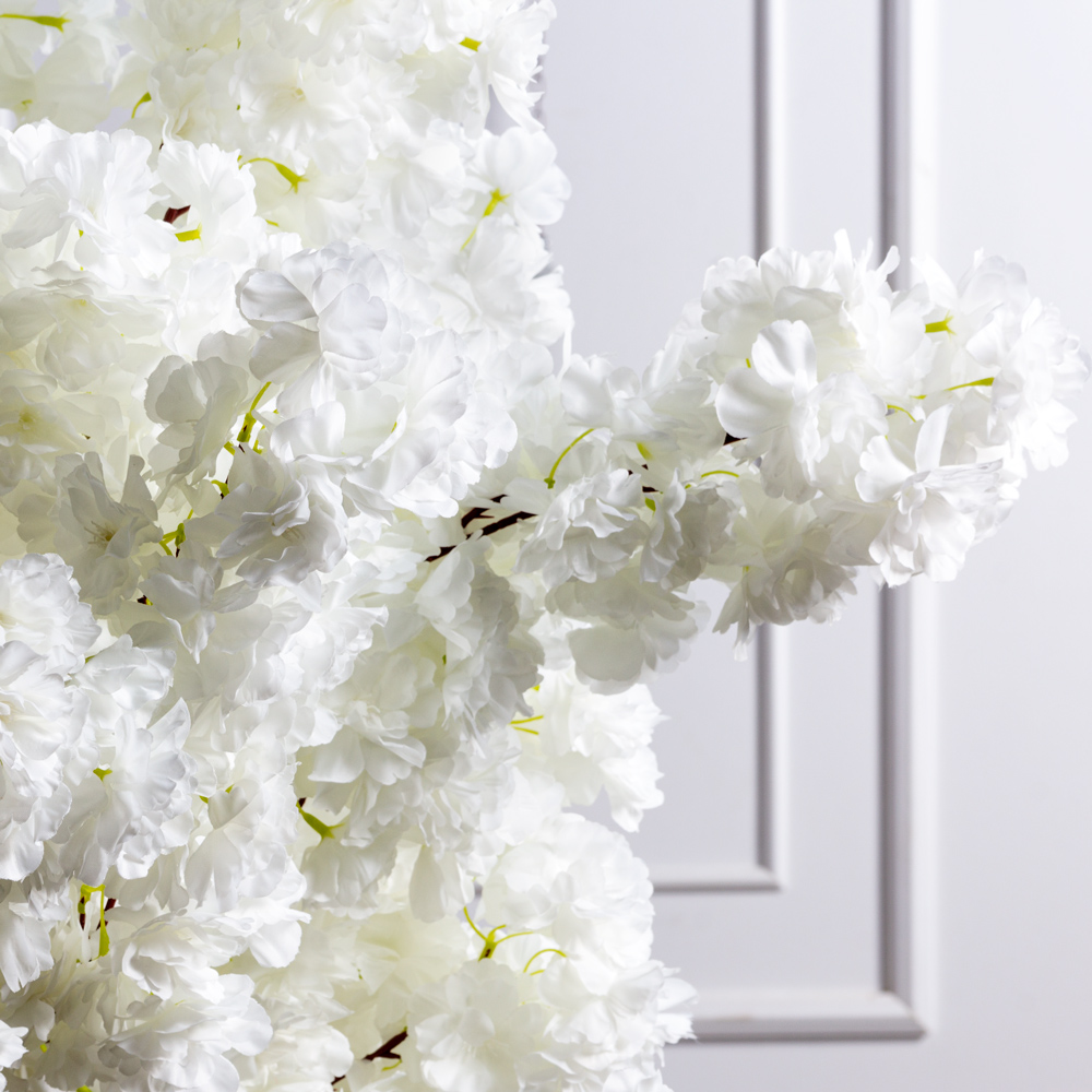 190/ОС/225-2(з)(F) Сакура искусственная Элит пристенная h190см, белая_3