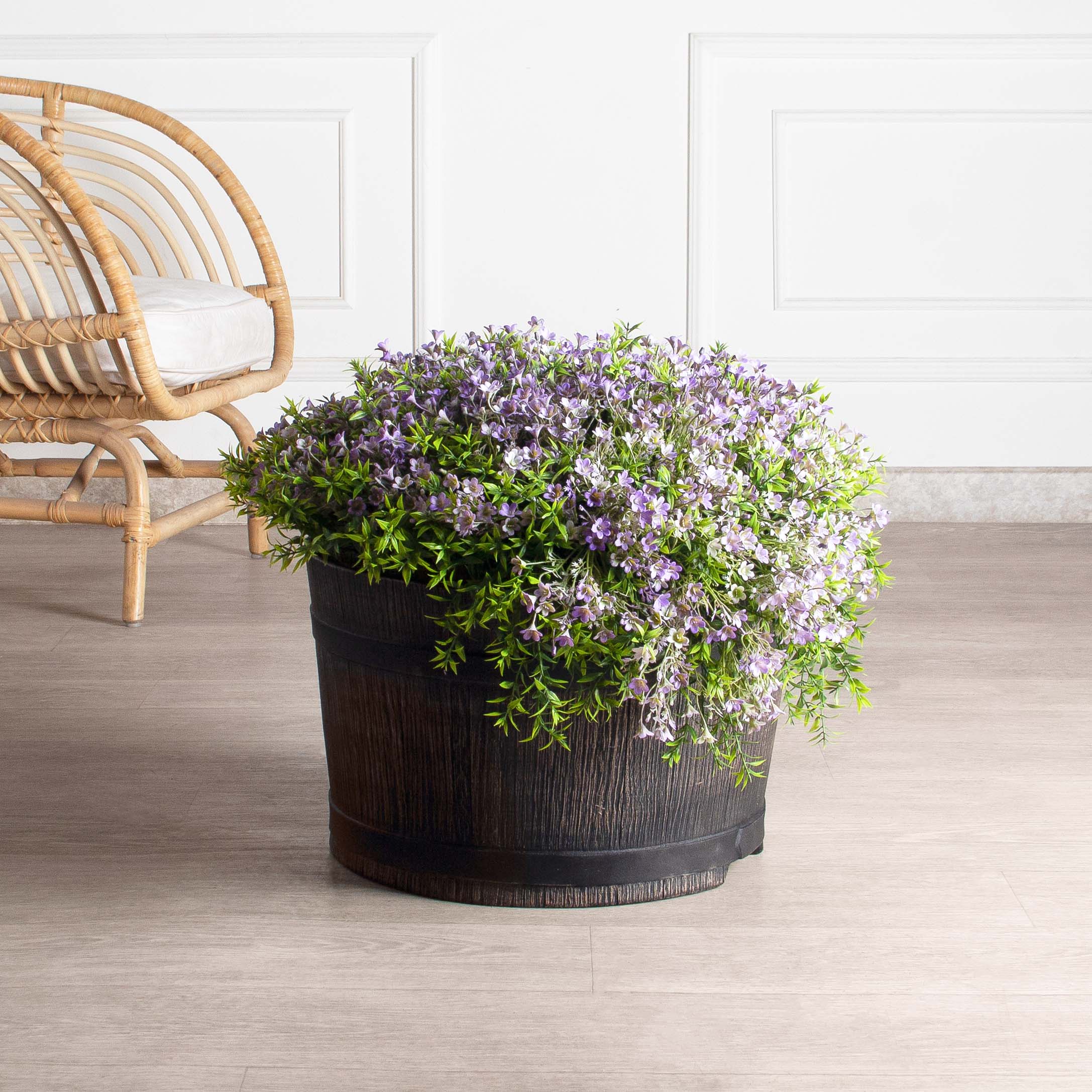 КС45-2(з)(F) Кампанула искусственная ампельная на основании d43см, фиолет_2