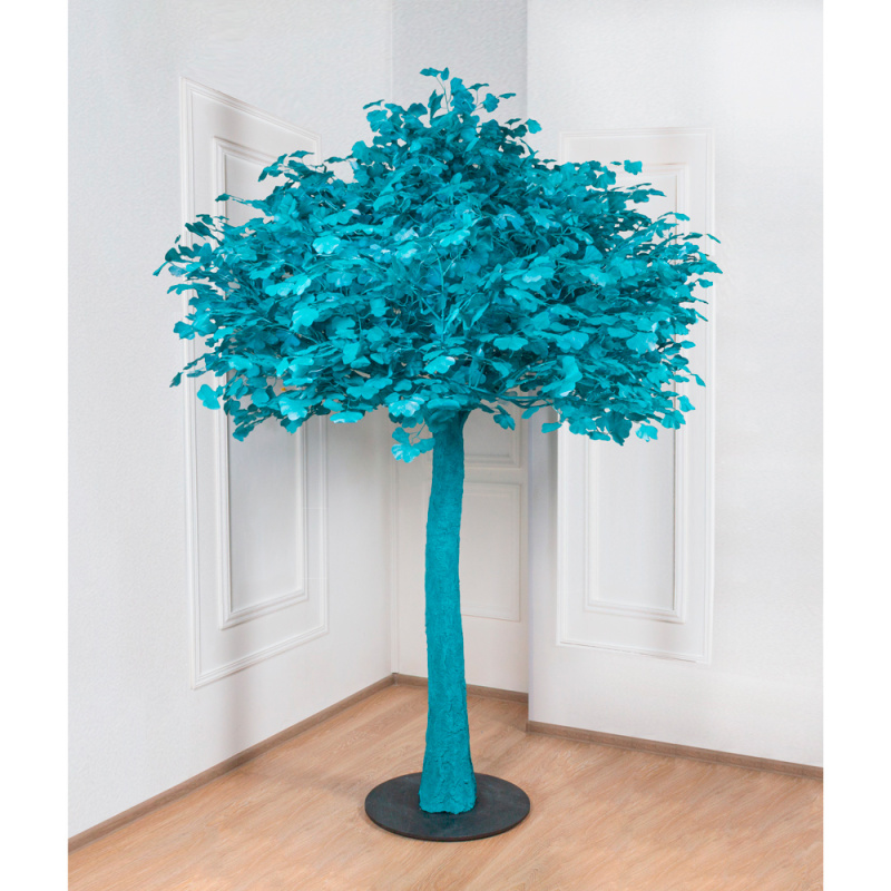 250Разб/176(з.) Гинкго искусственный h250см, d170см(бирюза)