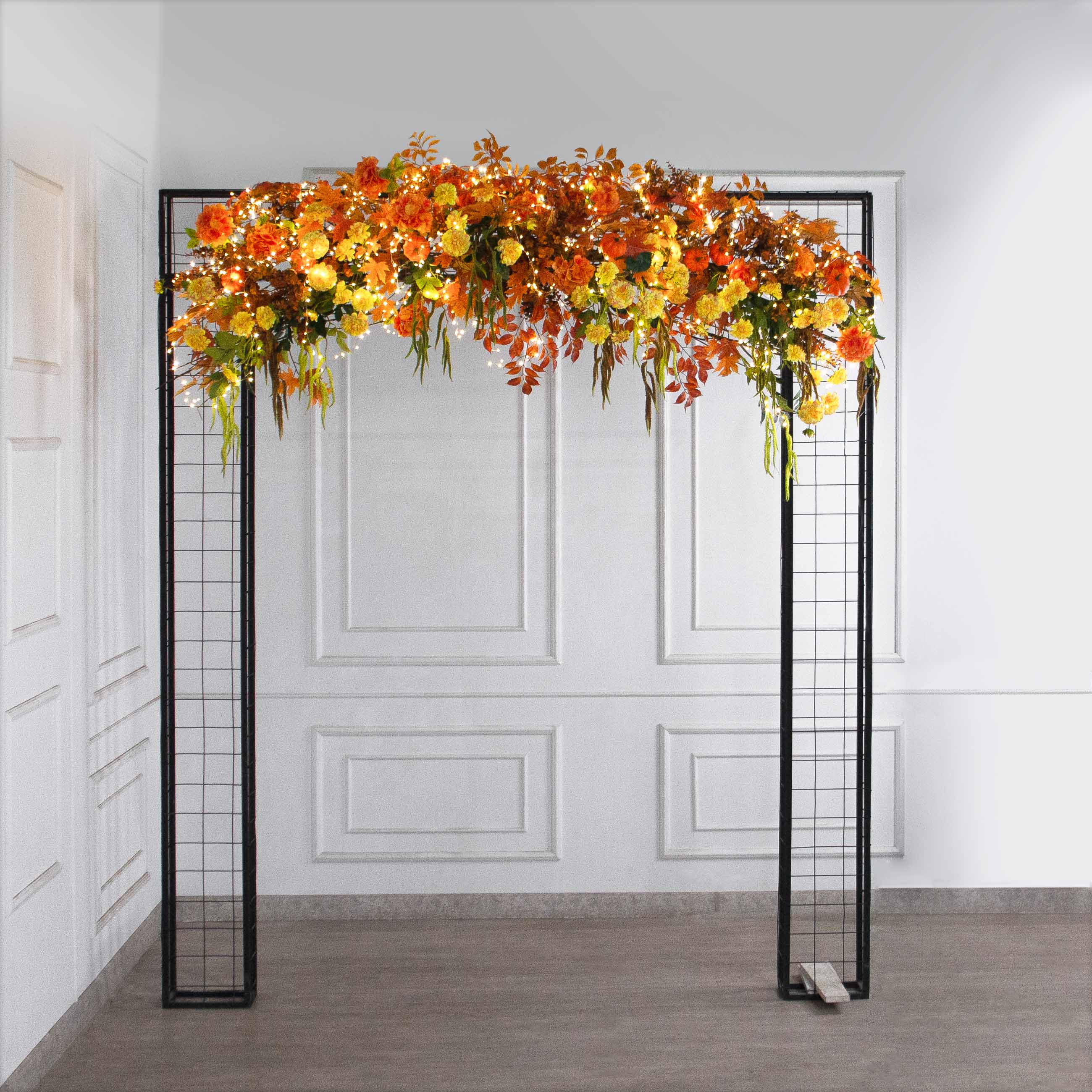 ДЛ174/СВ03(Пр)(Fix)(F) Декор арочного типа L230см на прутьях,пристен. с гирлянд. 