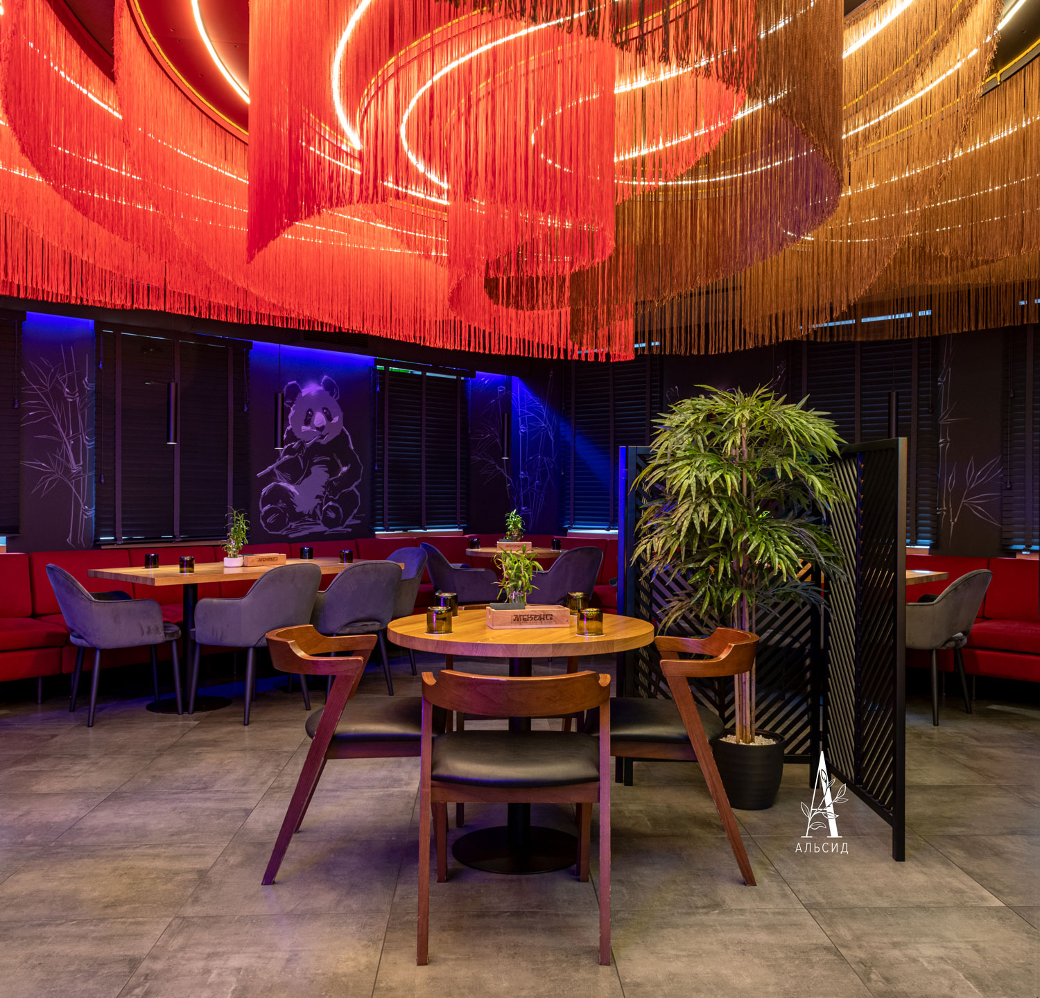 160/ШК/75(з)(F) Бамбук искусственный 5 стволов, h160см (латекс)_3