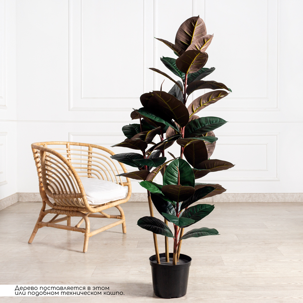 140/5К/411-1(Х)(Fix)(F) Фикус Эластика Робуста искусственный h140см_1