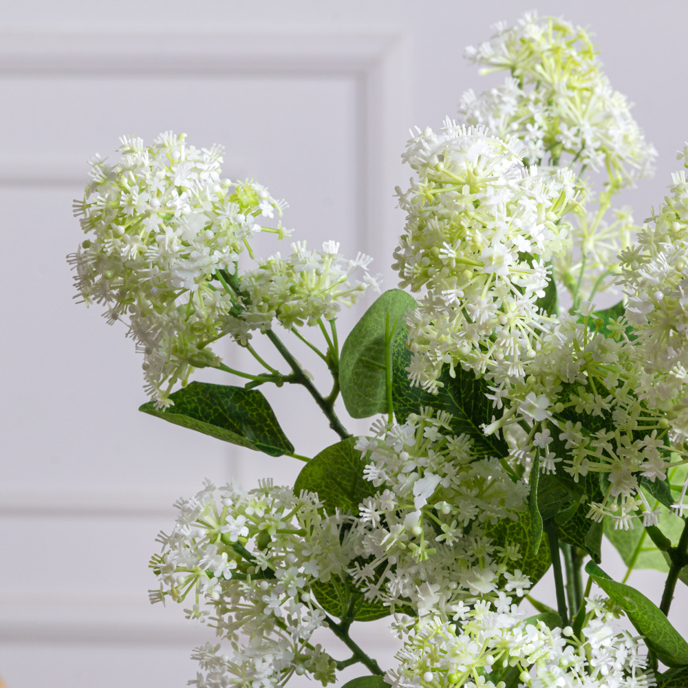 7141/0443-06/23Р(F) Калина цветущая искусственная ветка, h53см, белая, пластик_1