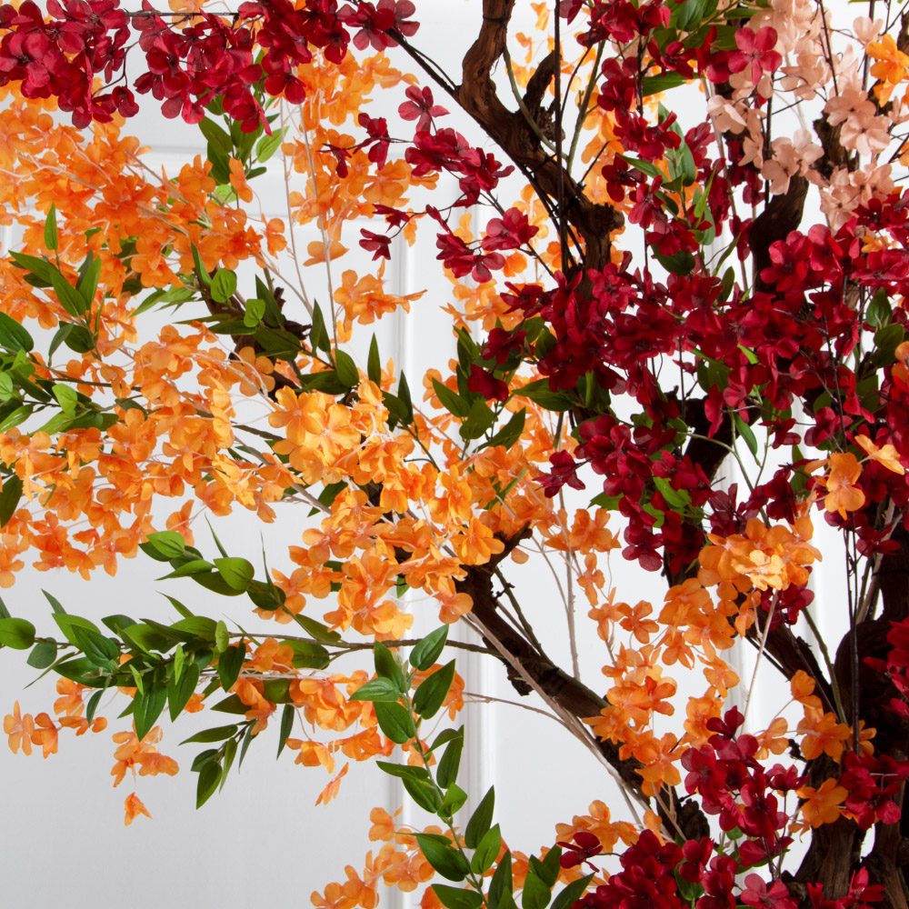 320/ОС/658/522(Пр)(F) Дерево искусственное интерьерное, пристенное h320см, красно-оранжевое_3