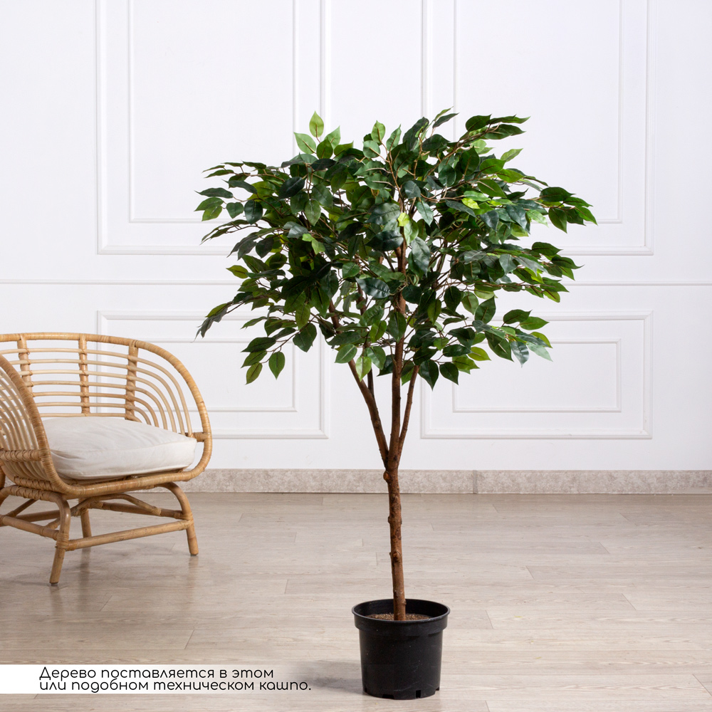 120/УК/34(Пр)(F) Фикус искусственный h120см (латекс)_9