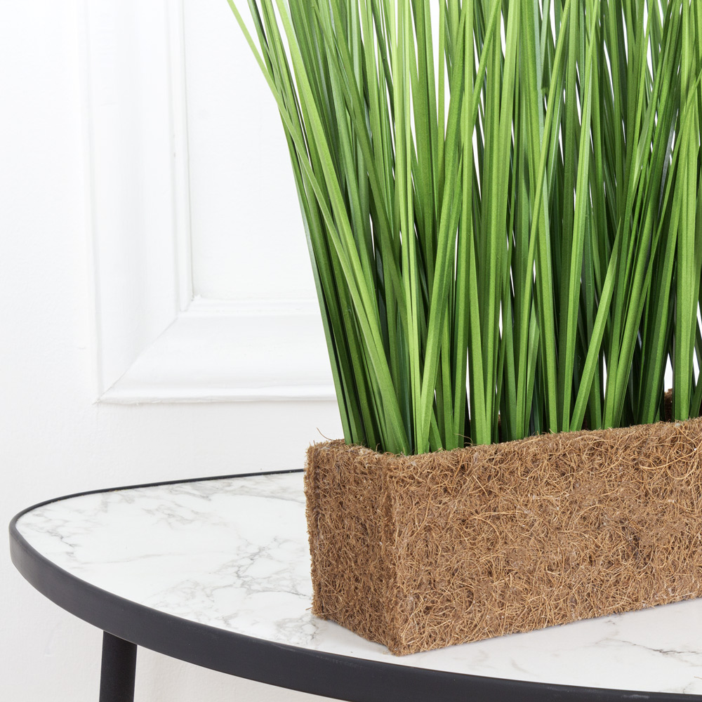ТД046(Promo) Трава искусственная Осока h40см в кокосовом боксе 25х8х8см_4