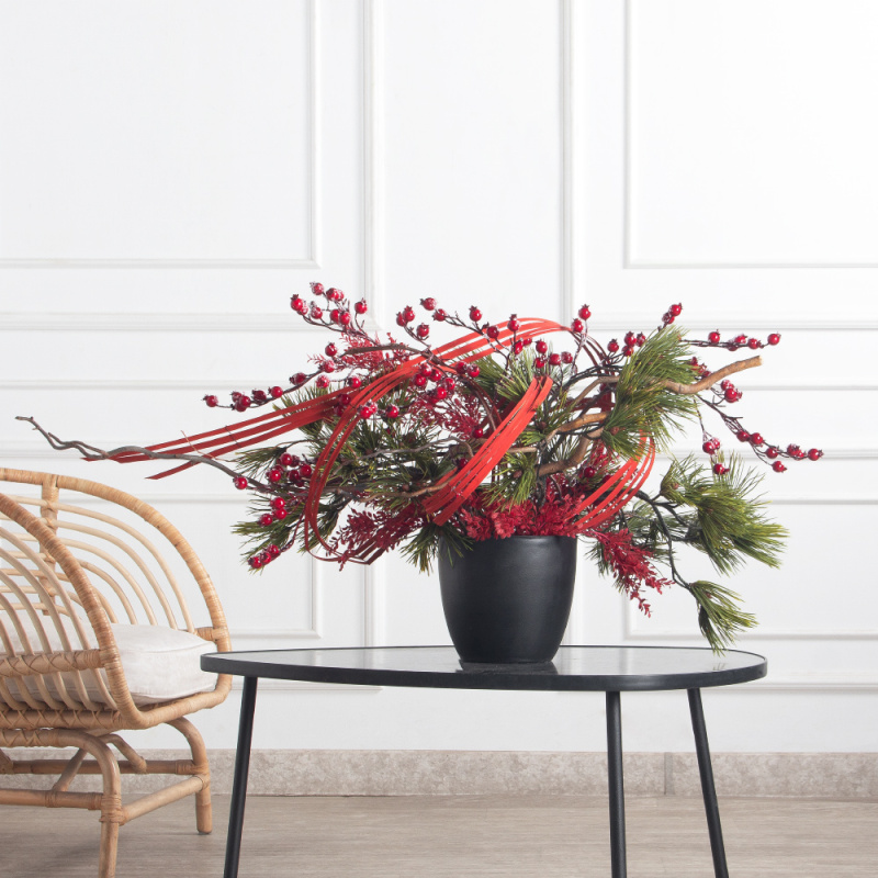 К564(Пр)(F) Композиция искусственная НГ интерьерная, в кашпо_1