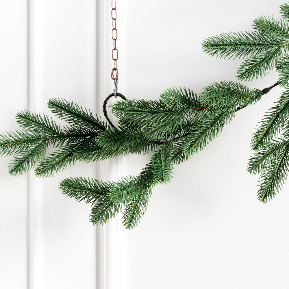 736А/9179-01/2(F) Гирлянда НГ зеленая h200х25см_1