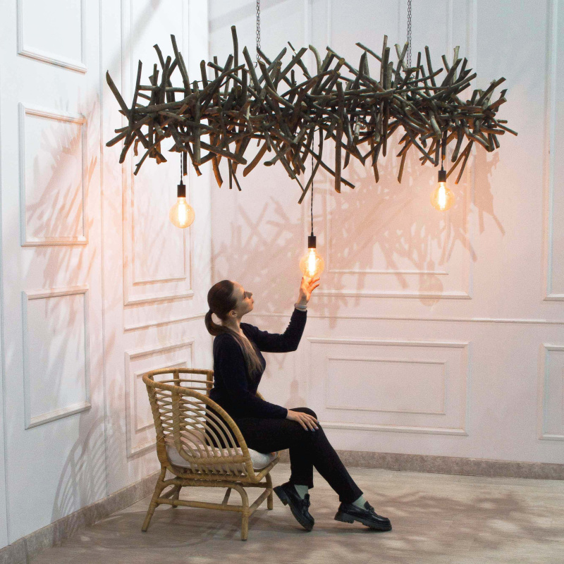 812/ПД/РН/СВ/03(F) Подвес деревянный с подсветкой L220см h75см_1