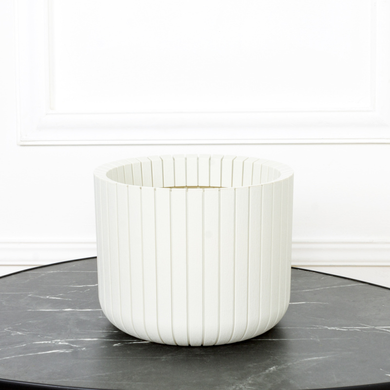 707/К2702/М3099(Fix) Кашпо Шато d25см, h20см, 8л, белое