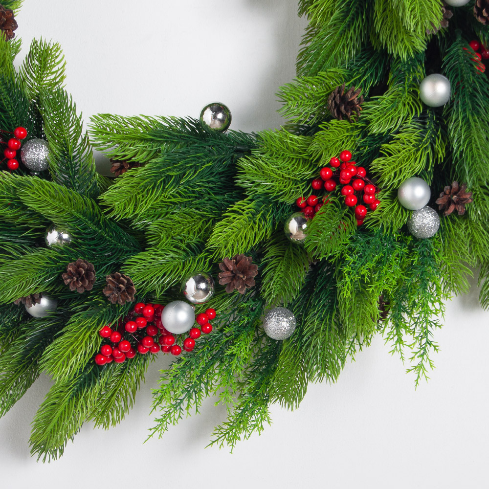 В10-1/2(з)(F) Венок искусственный НГ d55см_3