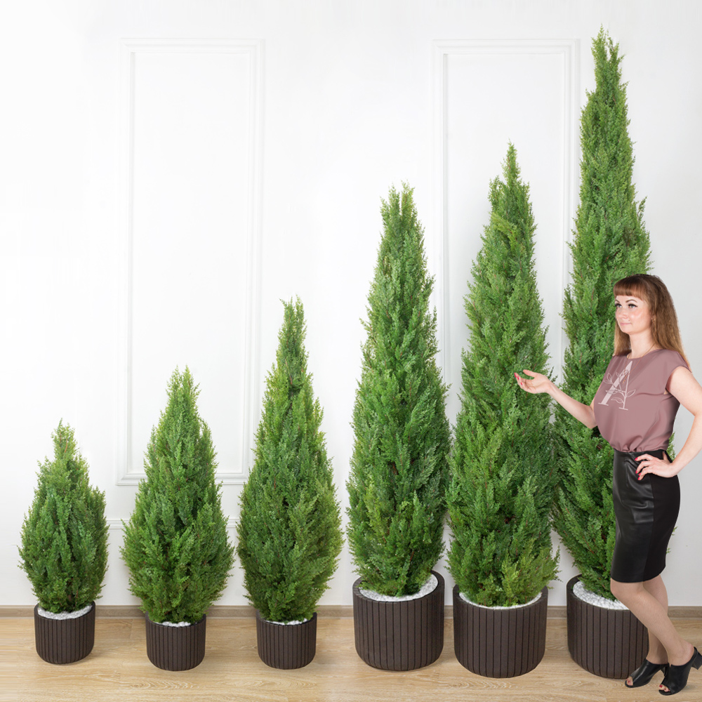 Т250/Э/201(Пр)(FixK)(F) Туя искусственная конус Элеганс h250см_5