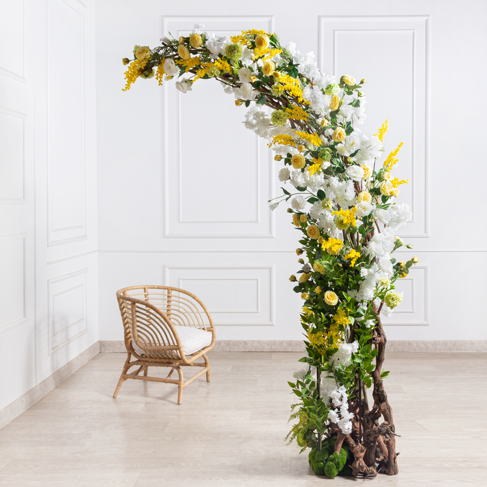 ДА04(F) Декоративная арка цветочный микс h230см_2