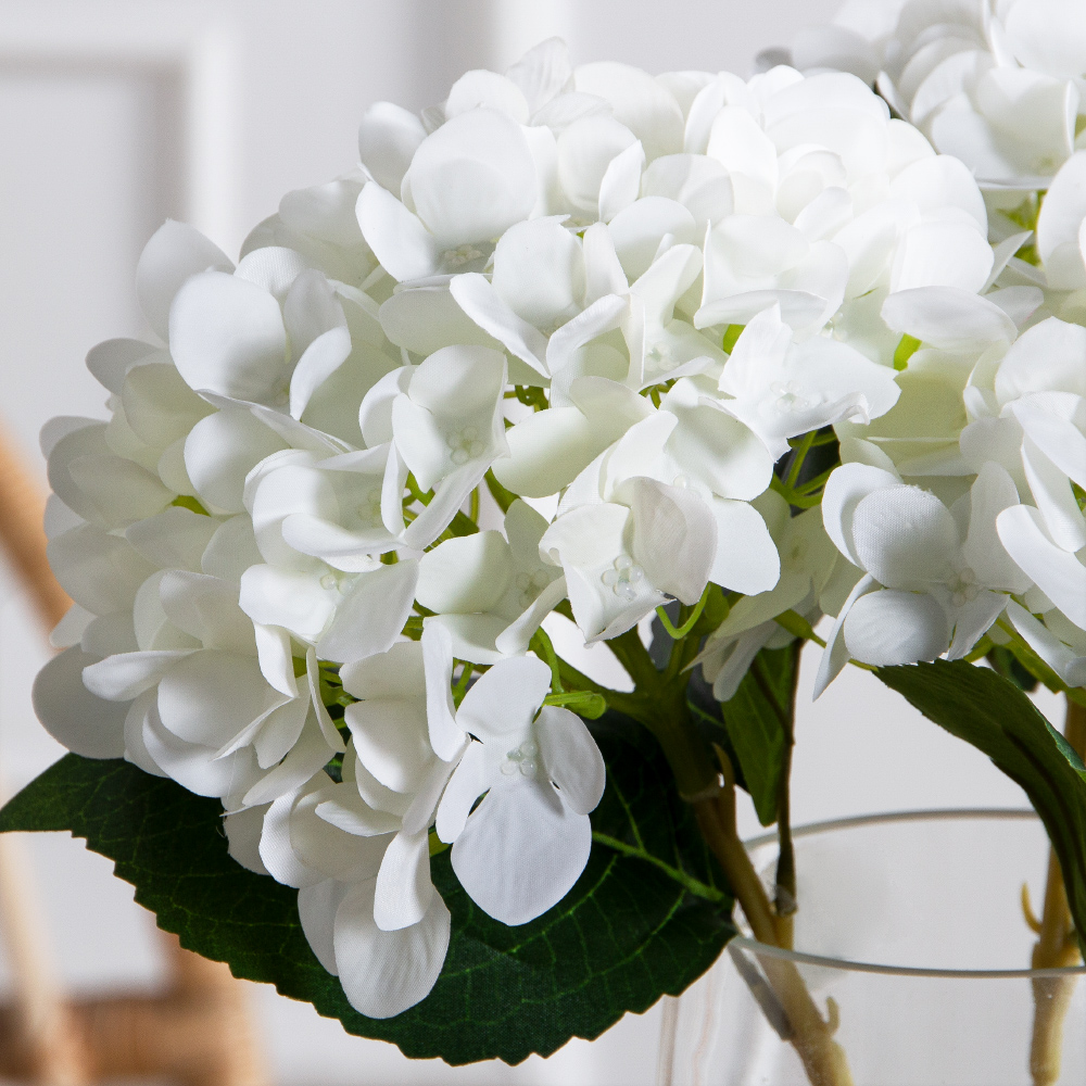 7141А/0108-0359/23(F) Гортензия искусственная h46см(голова 13см d16см) белая_2