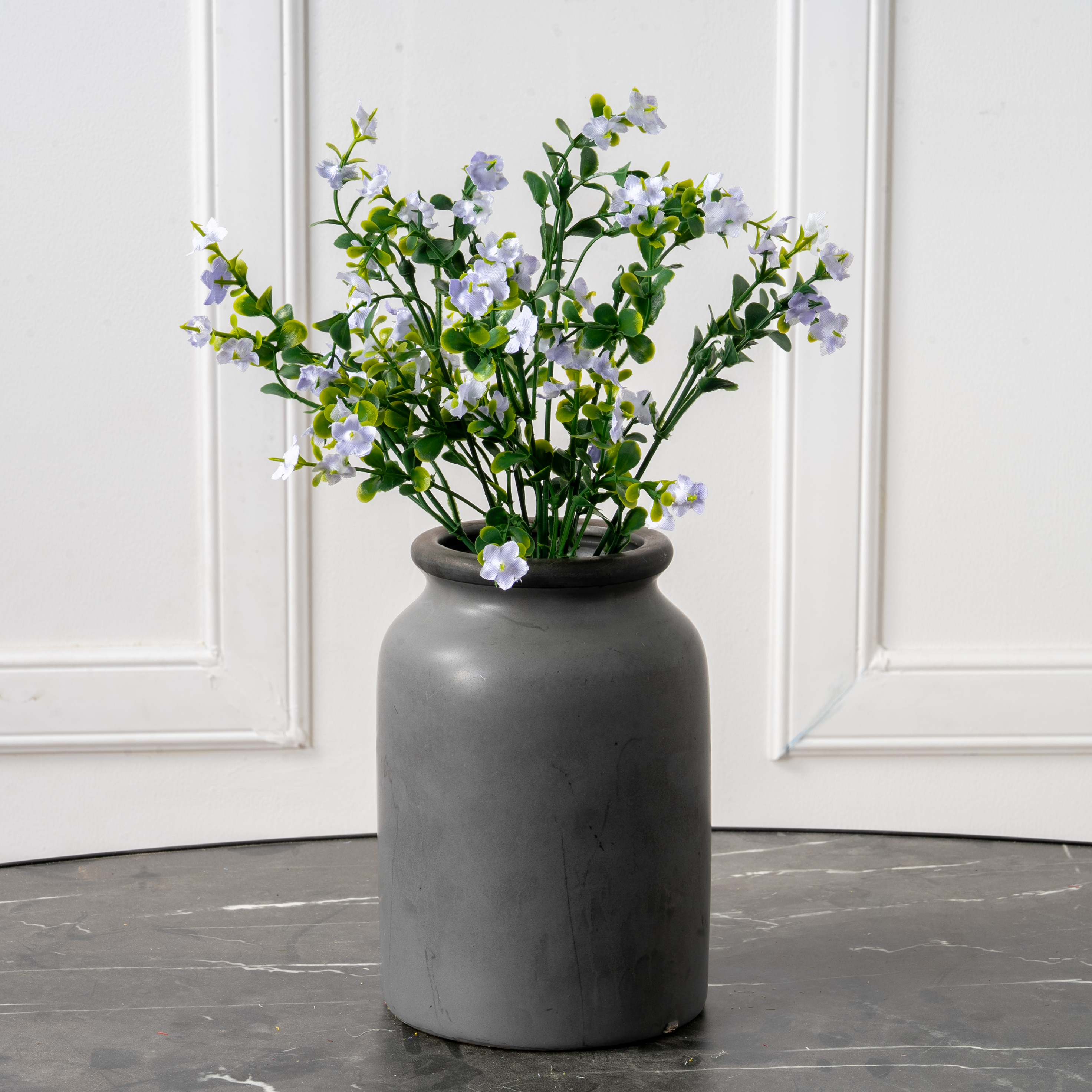 7143/0016-5 Самшит искусственный цветущий 7 частей, h35см (микс)_4