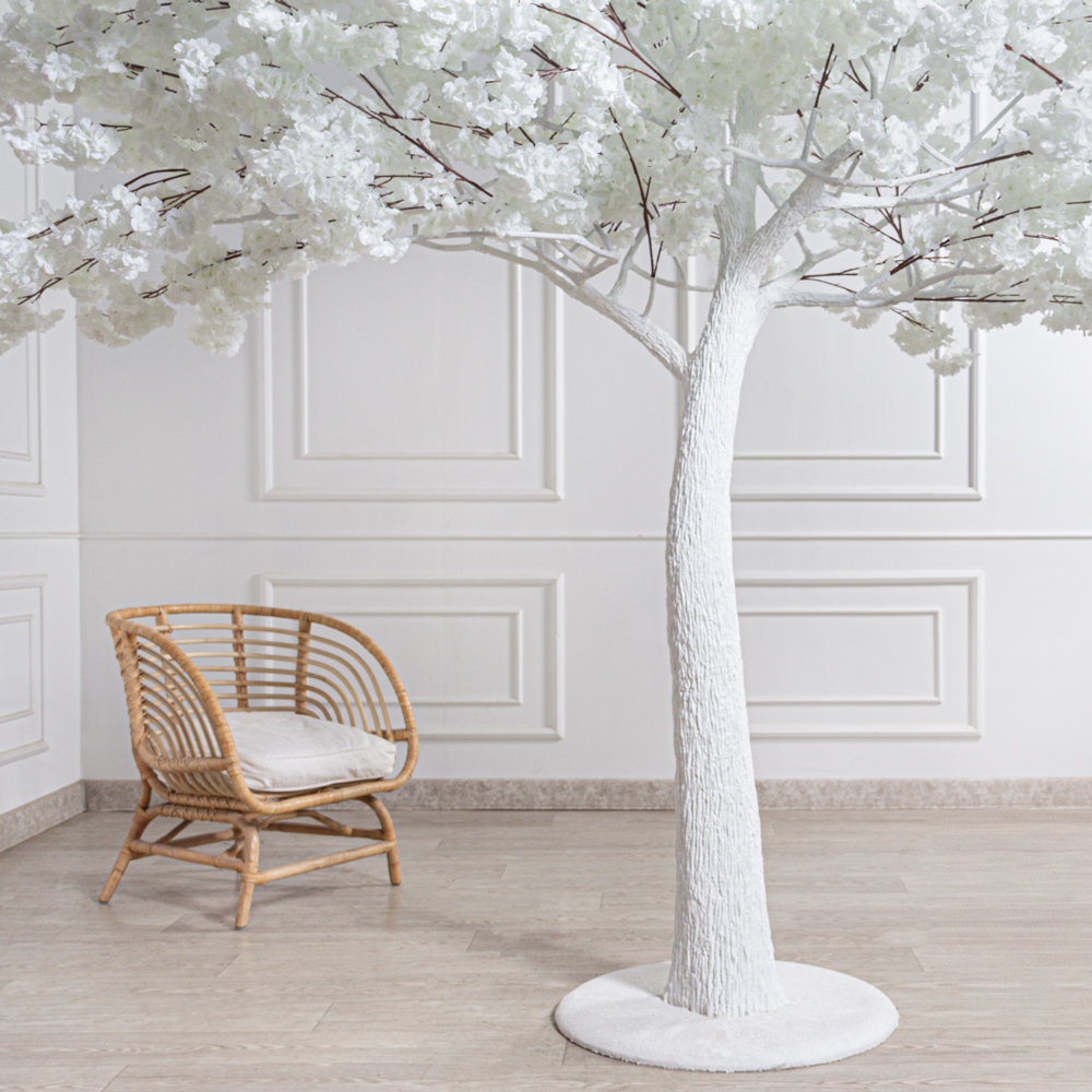 280МЕТст/разб/ОБ/225(з)(ПР)(F) Сакура искусственная Элит разборная h280см, белая_3