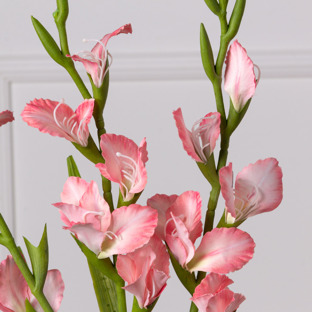 7141А/9120-26/1Р Гладиолус искусственный h85см, розовый_2