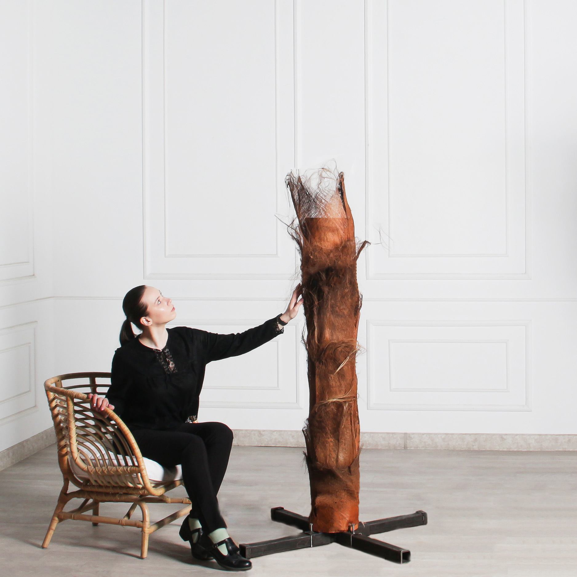 ПС450Разб/ТР/49Прем(Пр)(F) Пальма Арека искусственная h450см на мет.основании_5