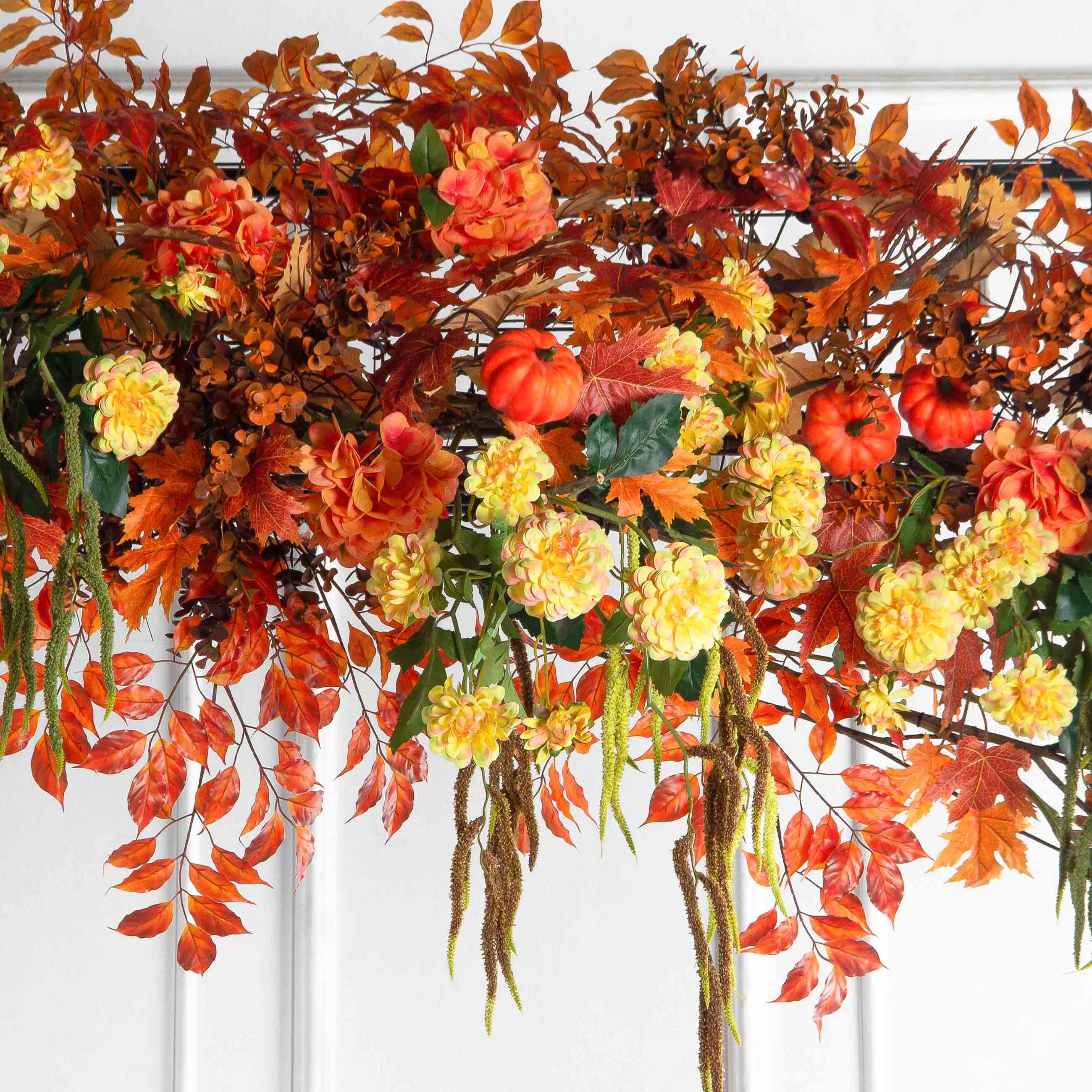 ДЛ174(Пр)(Fix)(F) Декор арочного типа L230 см на прутьях,оранжево-желтый_6